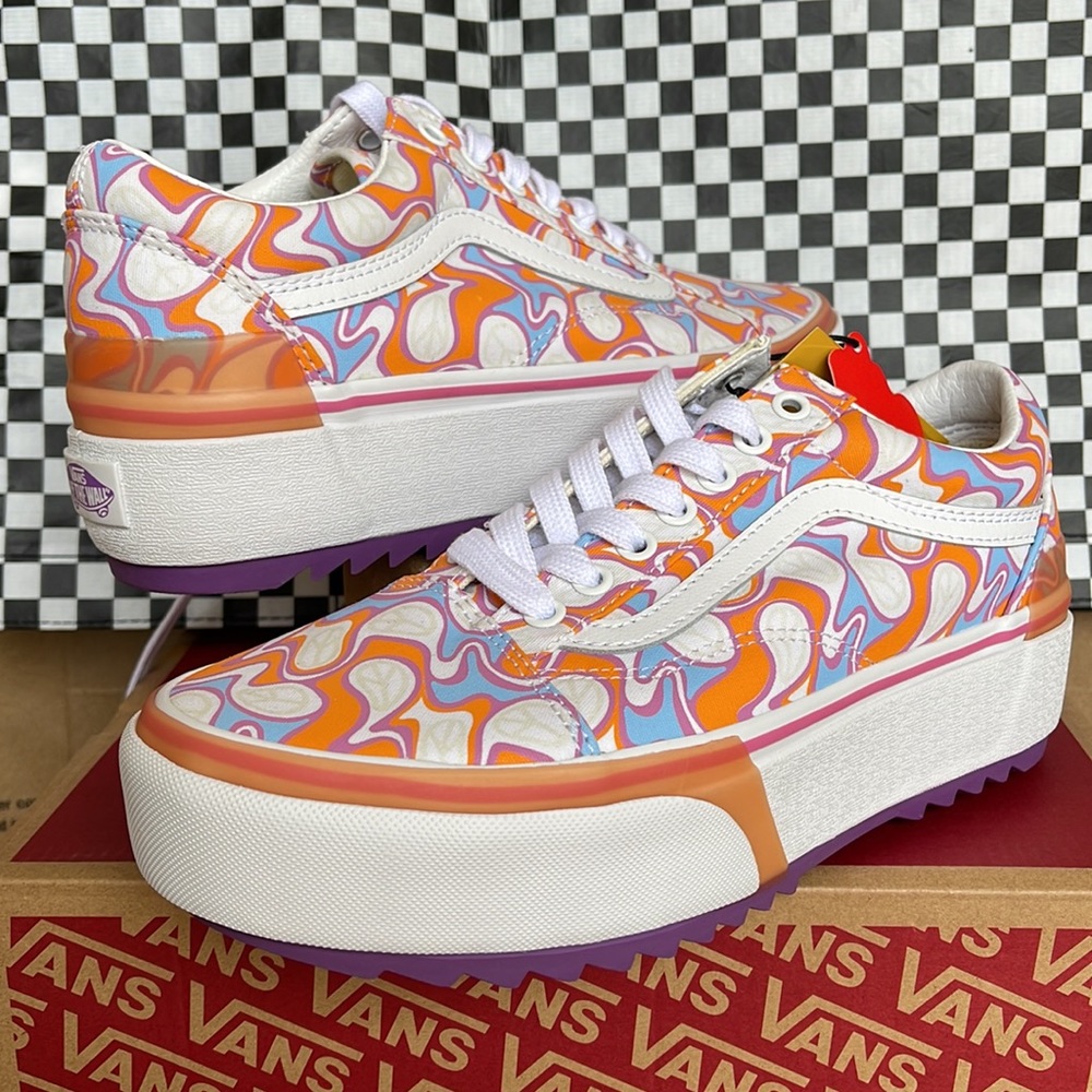 Vans Old Skool Stacked UV Ink Peace WMNS sneakers-platforms - Picture 9 of 16